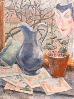 Johan Buning (1893-1963) - Mid 20th Century Oil, Still Life with Venetian Mask