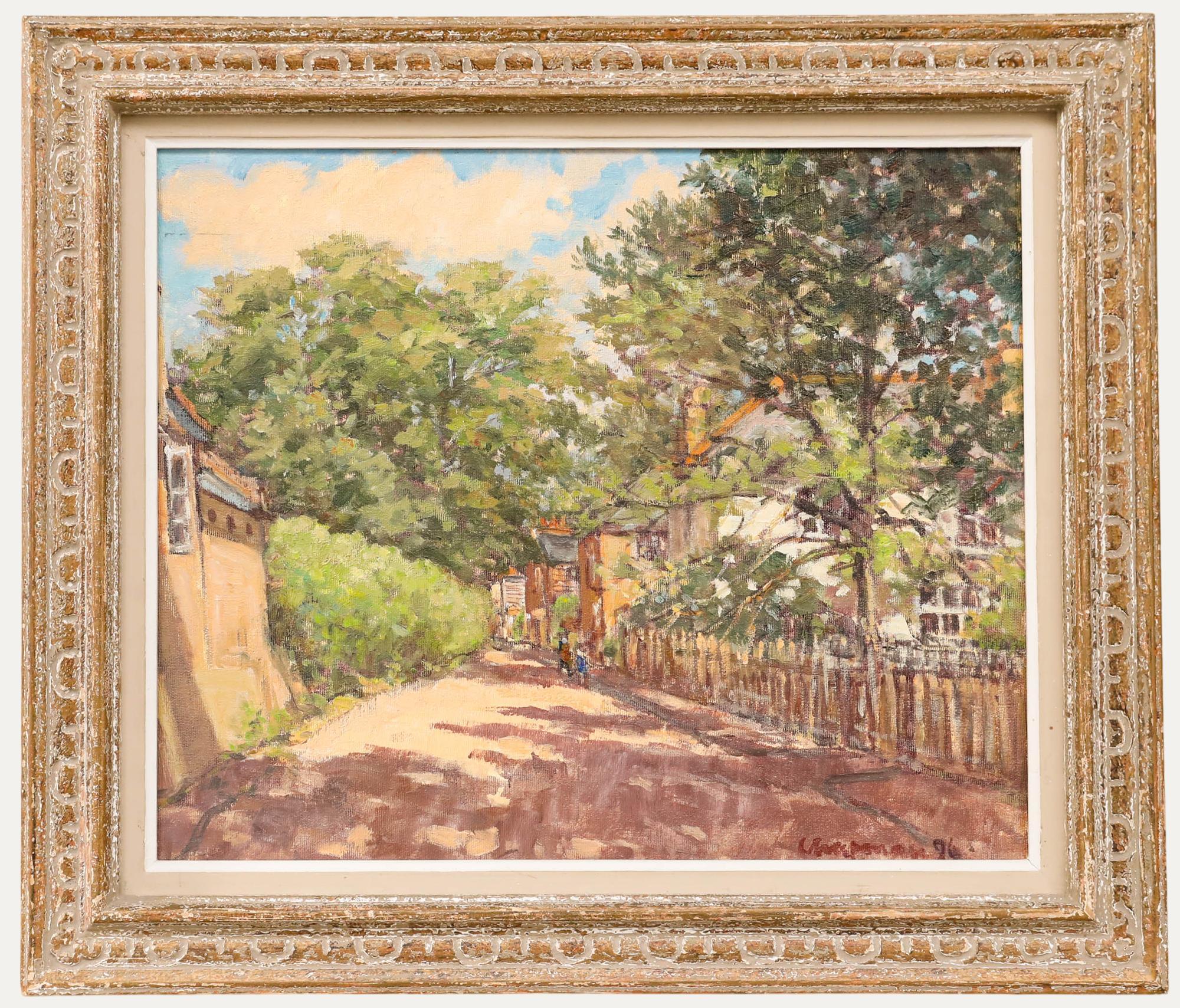 John Chapman - Gerahmtes zeitgenössisches Öl, Orleans Road, Twickenham