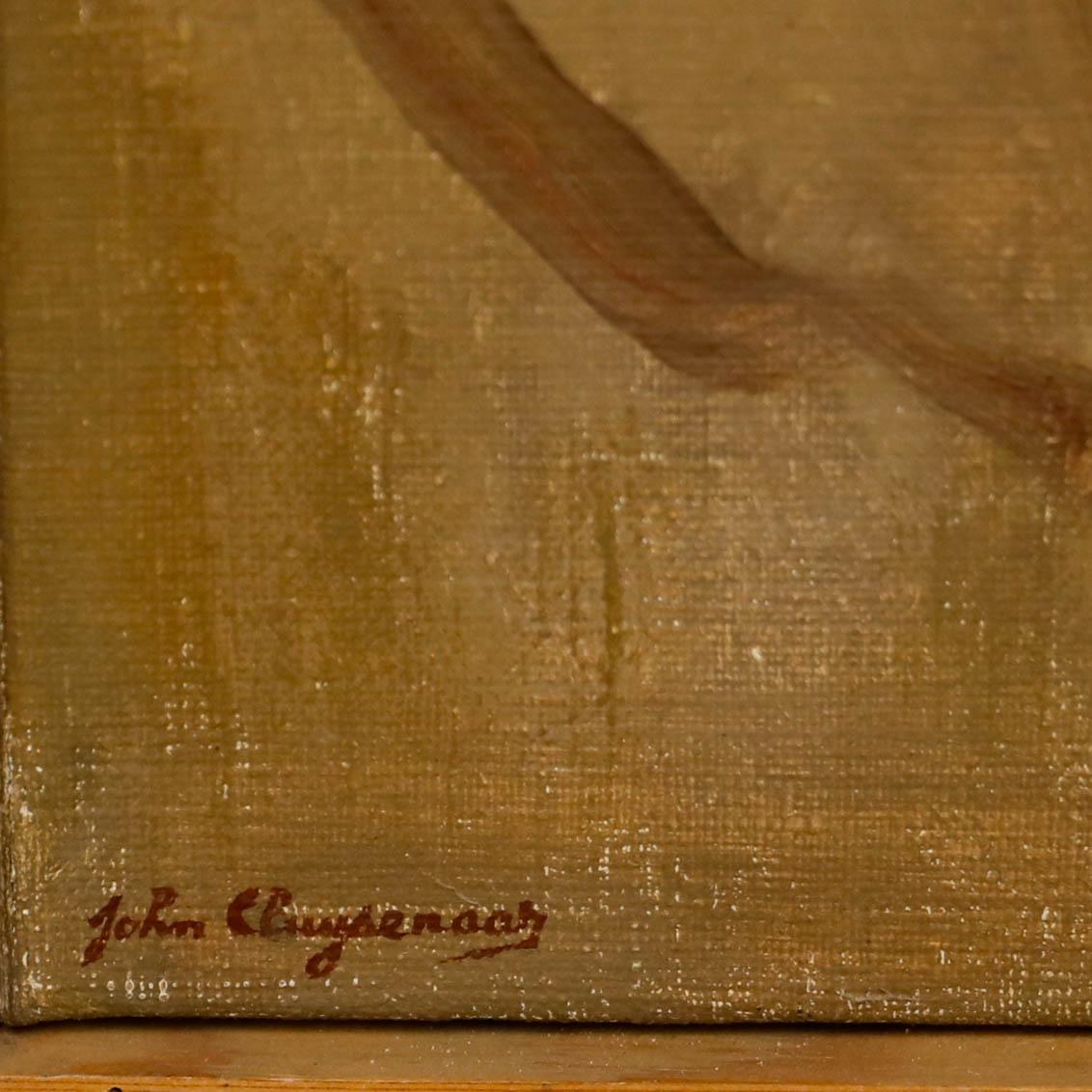 A fine oil by John Cluysenaar (1899-1986) depicting a young girl holding her doll. Presented in a wooden strip frame. Signed to the lower left. On canvas on stretchers.