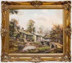 John Corcoran (b.1940) - 20th Century Oil, Wycoller Bridge
