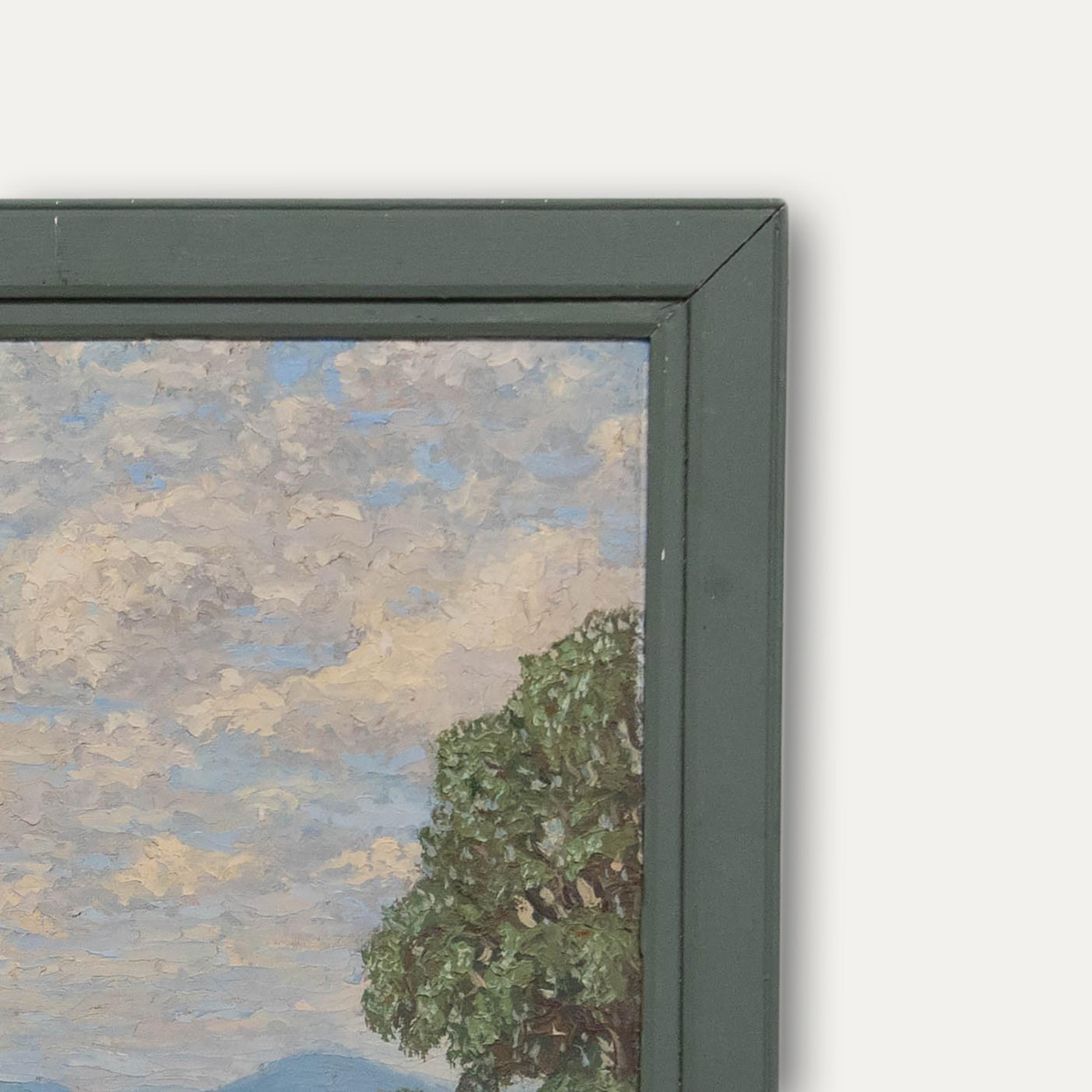 John Duggan - Olio della metà del XX secolo con cornice, Nelle Cotswolds 2