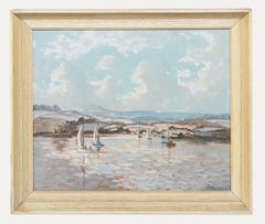 John Edwards (geb.1914) - Gerahmtes Ölgemälde des 20. Jahrhunderts, Cornish Sailing Club