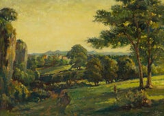 John Freeman (geb. 1942) - 1971 Öl, Sunlit Hills