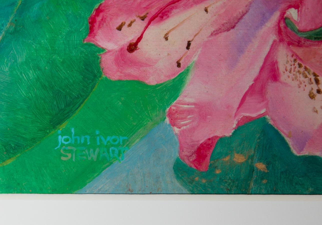 John Ivor Stewart PPPS (1936-2018) - Contemporary Oil, Rhododendron Spring 1