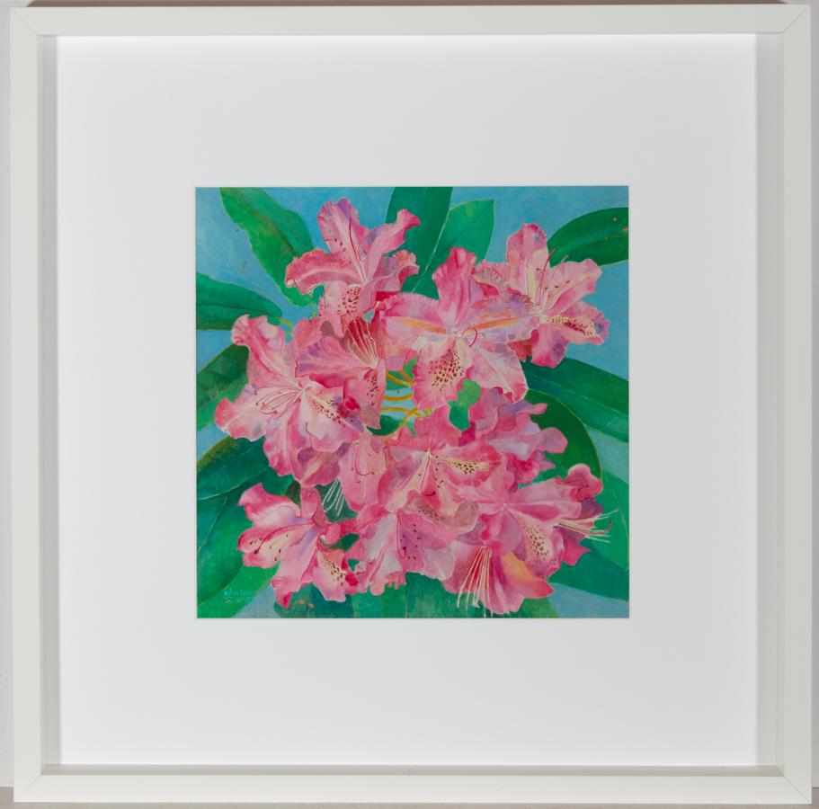 Unknown Still-Life Painting - John Ivor Stewart PPPS (1936-2018) - Contemporary Oil, Rhododendron Spring