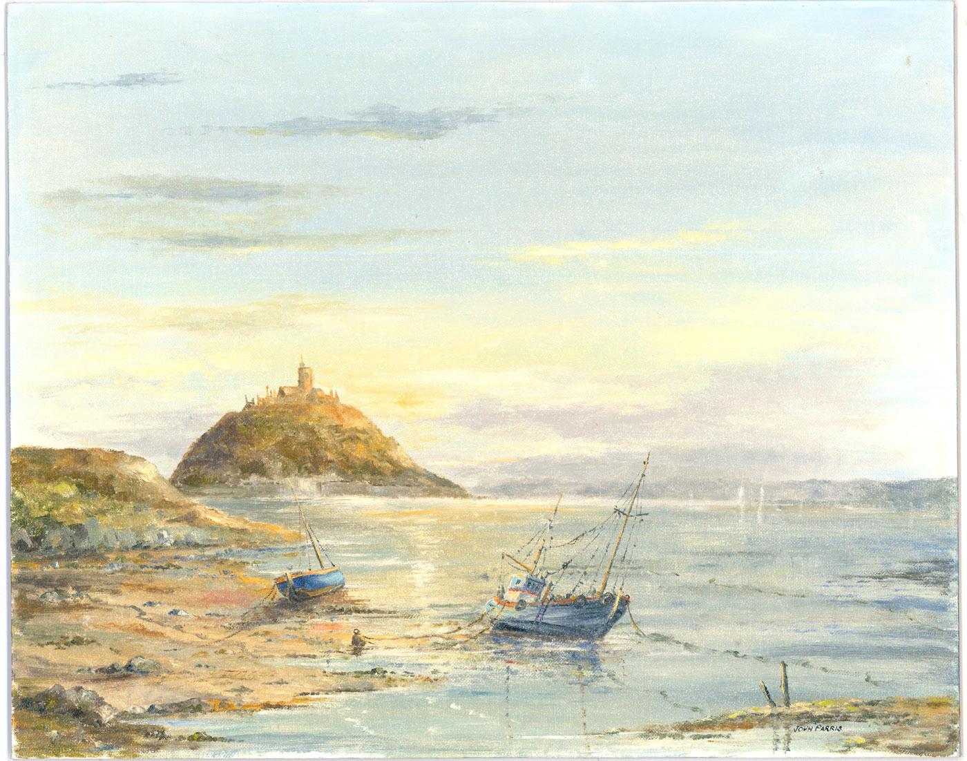John Parris - 20th Century Oil, View of St. Michael's Mount - Painting by Unknown