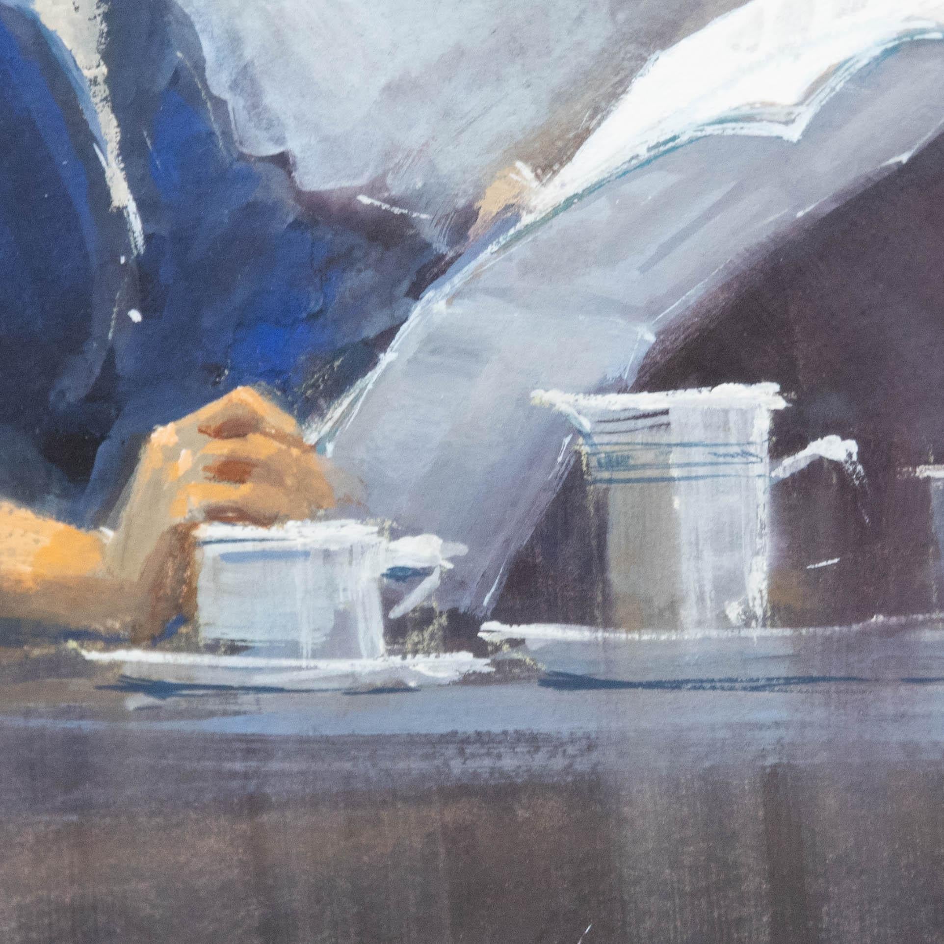 John Steward - 1991 Oil, The Breakfast Table For Sale 1
