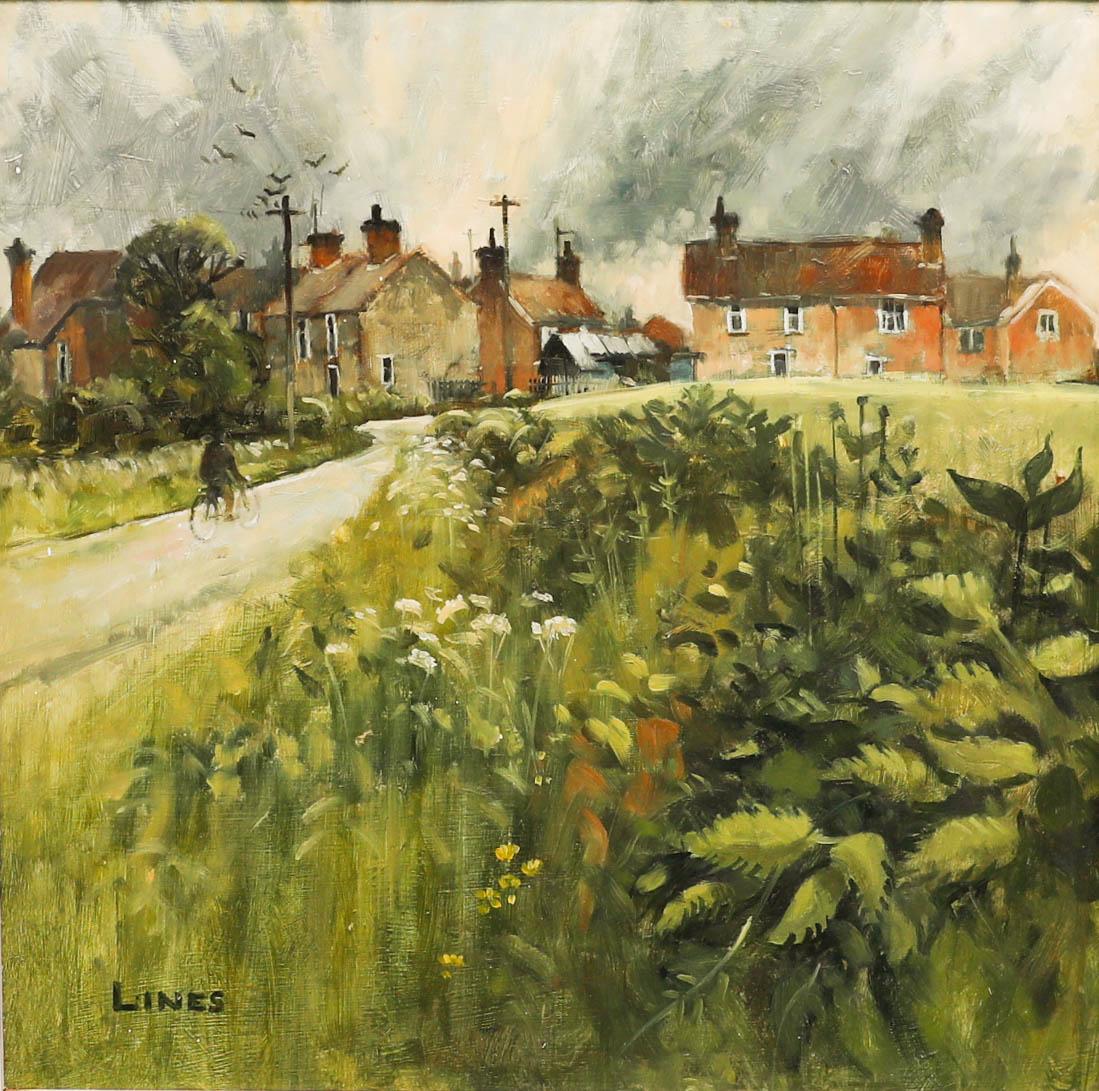 John W. Johns RBSA (nato nel 1938) - Olio del 20° secolo incorniciato, 