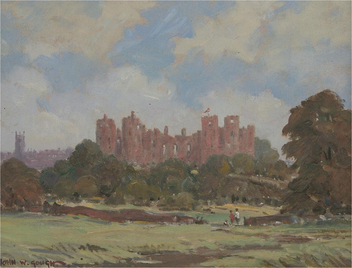 John Weston Gough (1929-2019) - 20th Century Oil, Ludlow Castle - Painting by Unknown
