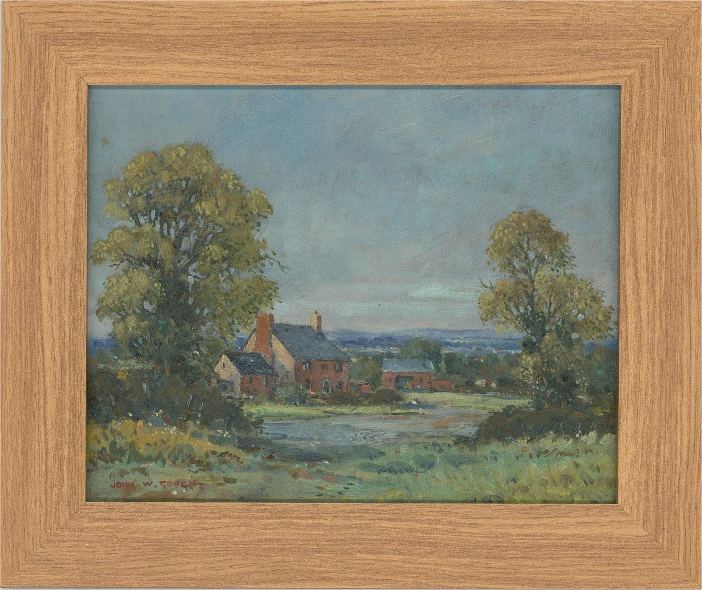 Unknown Landscape Painting - John Weston Gough (1929-2019) - Contemporary Oil, Shropshire Cottage