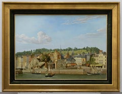 Vintage Jorge Mori (b.1932)  - 20th Century Oil, Vue de Honfleur