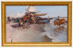 Jose Checa Galindo (b.1950) - Contemporary Oil, Fisherman