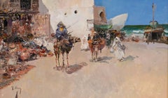 Jose Checa Galindo (b.1950) - Contemporary Oil, Tangier