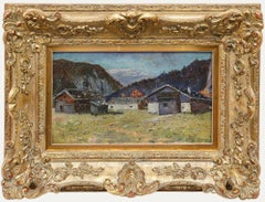 Josef Märtiner - Framed Mid 20th Century Oil, Evening in the Karwendel