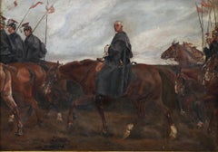 Joseph Bertrand after Jacques de Lalaing - 1900 Oil, A Cavalry Officer