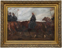 Joseph Bertrand after Jacques de Lalaing - 1900 Oil, A Cavalry Officer