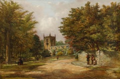 Joseph Haslam Hawksworth (1827-1908) - Framed Oil, St. James the Great, Norton