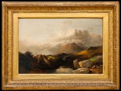 Joseph Horlor (1809-1887) - Framed Late 19th Century Oil, Highland Vista