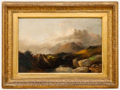 Joseph Horlor (1809-1887) - Framed Late 19th Century Oil, Highland Vista