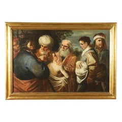 Joseph Sold By His Brothers Italian School Oil On Canvas 19th Century
