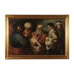 Joseph Sold by His Brothers Oil on Canvas Italy  18th Century