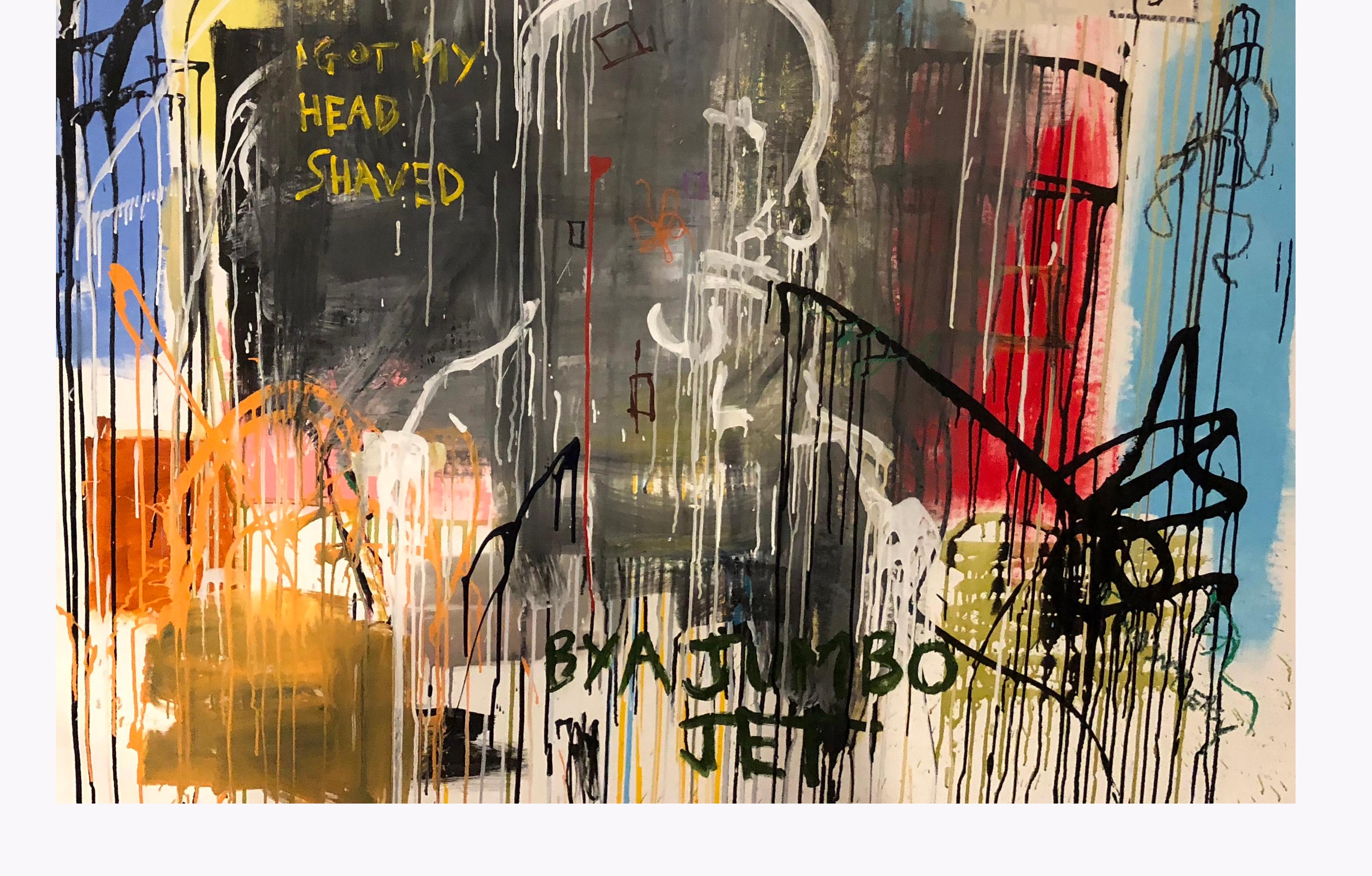 JP JONES

‘Song 2 by Blur’
163 X 153 cm
Acrylic and oil pastel on stretched canvas
£3900

JP Jones (b.1978 Wales) is an international contemporary artist and acclaimed musician, whose work has taken him all around the world. With a career spanning