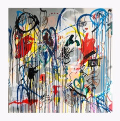 JP JONES  One Love by U2 -  100 X 100 CM -  Acrylic - Sound Pattern - Emerging