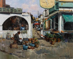 Juan Lluna Lerma (1933-2019) - Óleo Siglo XX, La Barceloneta