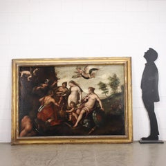 'Judgment of Paris' Domenico Lupini attributed to, late XVIth century, oil paint
