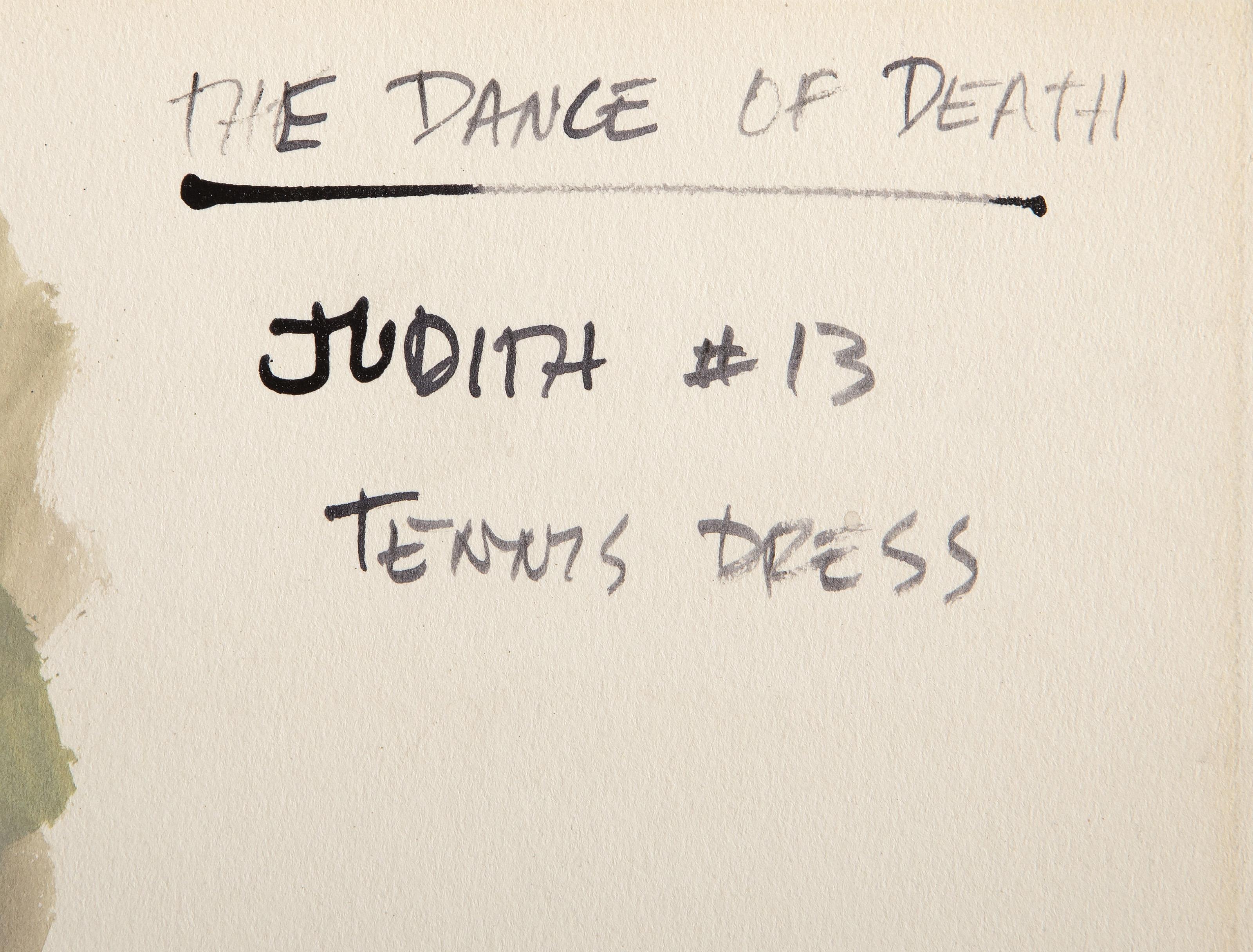 Judith #13, gouache impressionniste et huile sur panneau de Lewis Brown en vente 2