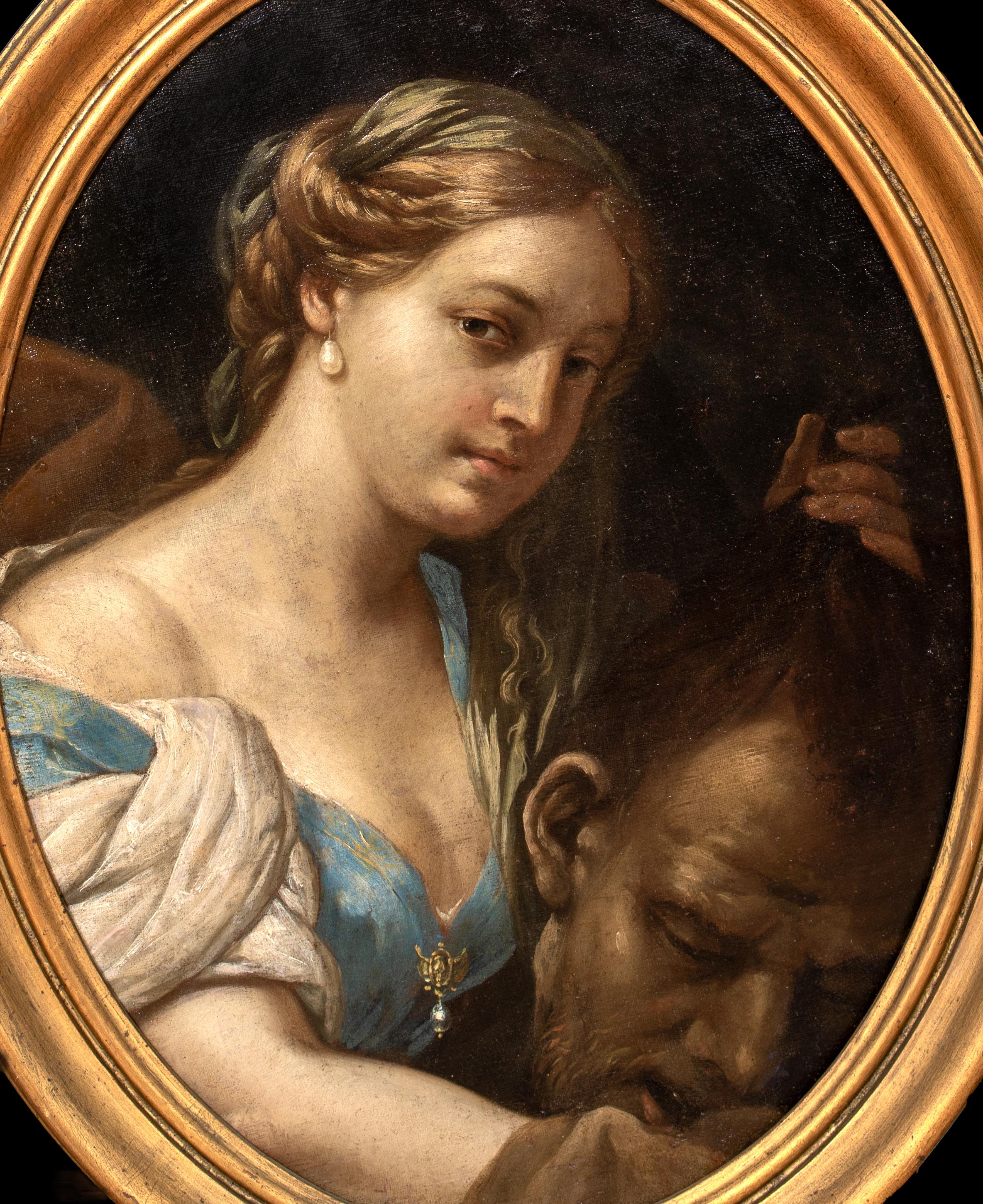 Giuditta con la testa di Oloferne, XVII secolo  CARLO MARATTA (1625-1713) - Portrait Painting Nero di Unknown