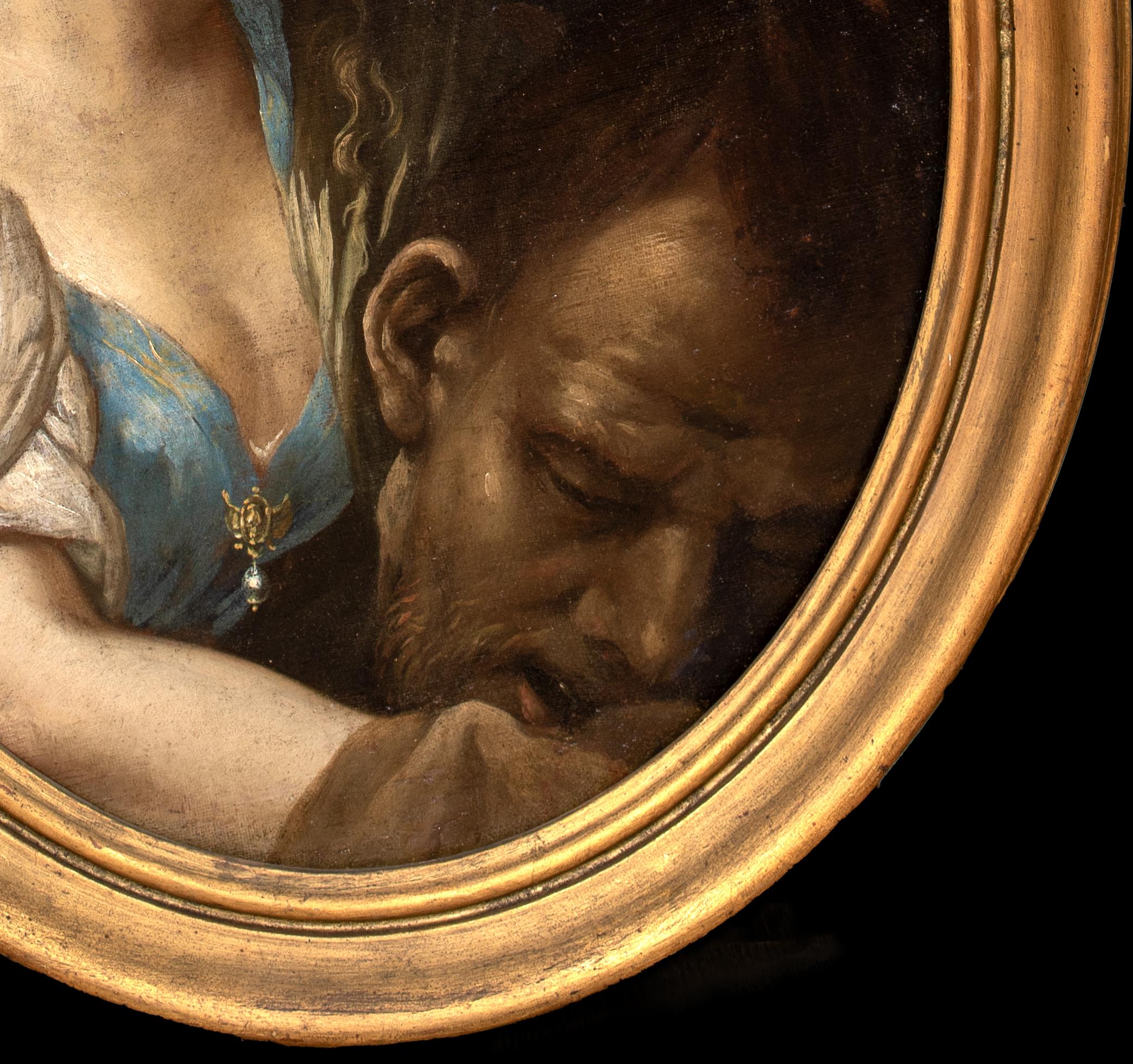 Giuditta con la testa di Oloferne, XVII secolo

Scuola di Carlo Maratta (1625-1713)

Grande raffigurazione ovale di Giuditta con la testa di Oloferne, olio su tela del XVII secolo. Raffigurazione barocca di Giuditta con la testa di Oloferne in