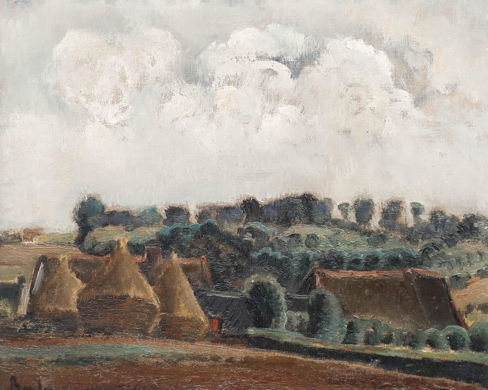 Jules Jacques Boulez (1889-1960) - Framed Mid 20th Century Oil, A Day of Cloud - Painting by Unknown