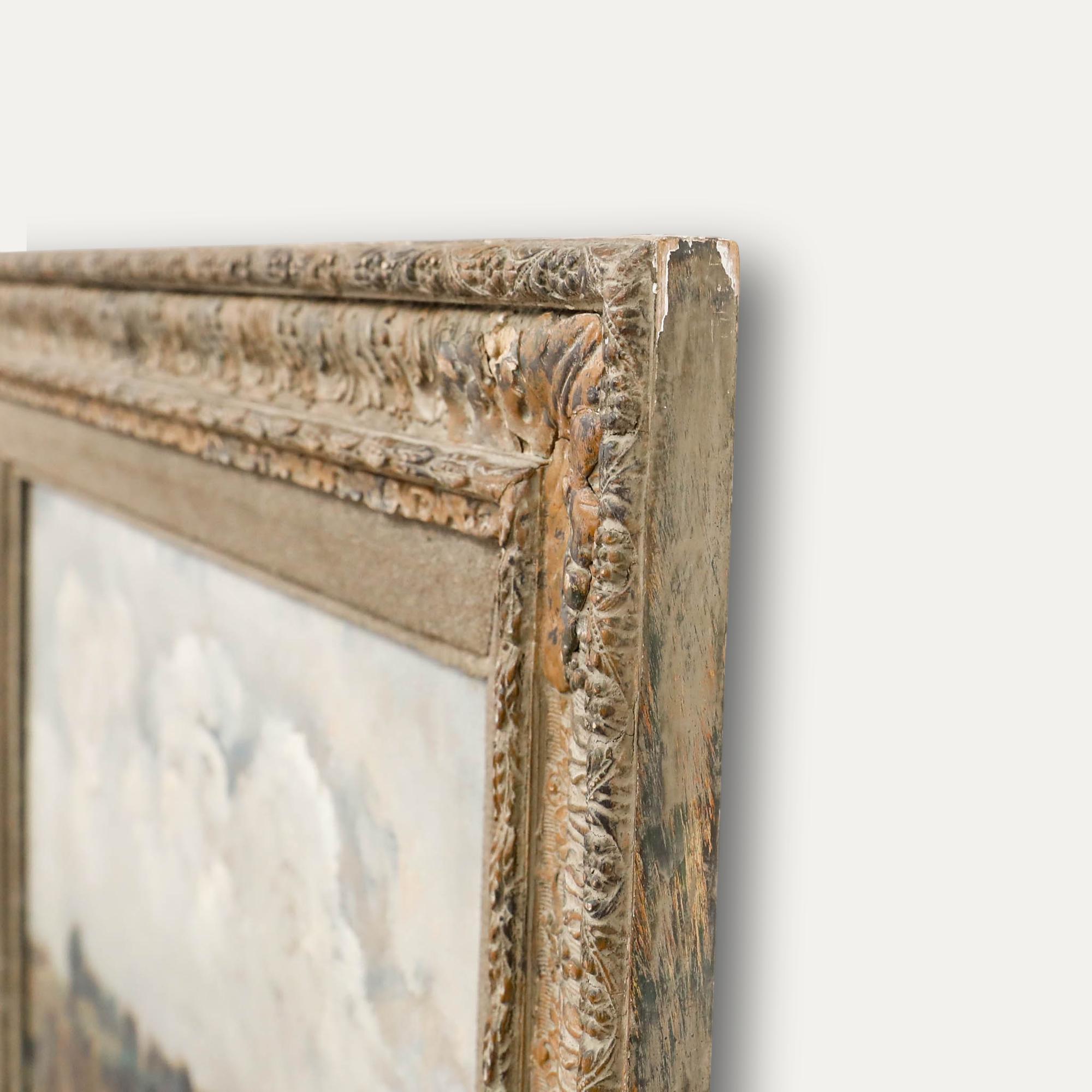Jules Jacques Boulez (1889-1960) - Framed Mid 20th Century Oil, A Day of Cloud For Sale 1
