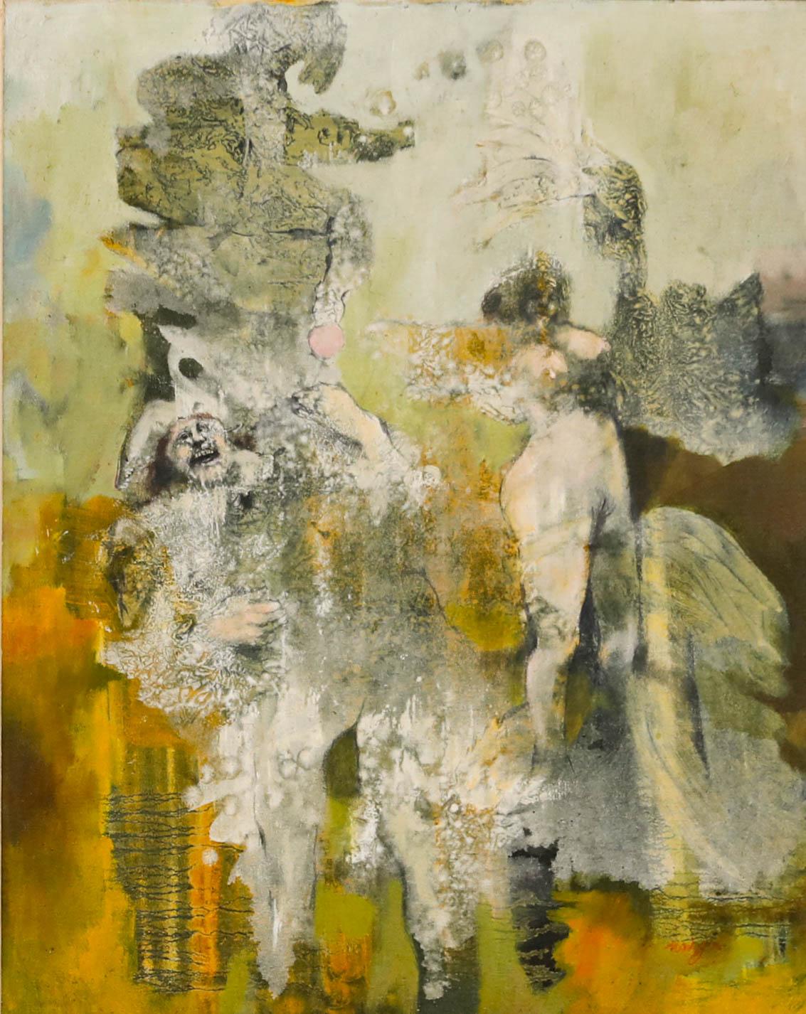 Jules Maidoff (geb. 1933) - Gerahmtes Ölgemälde des 20. Jahrhunderts, Mel Cicco – Painting von Unknown