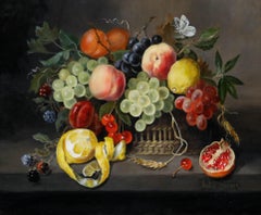 Julie Harris - 2004 Oil, Still Life with Summer Fruits I