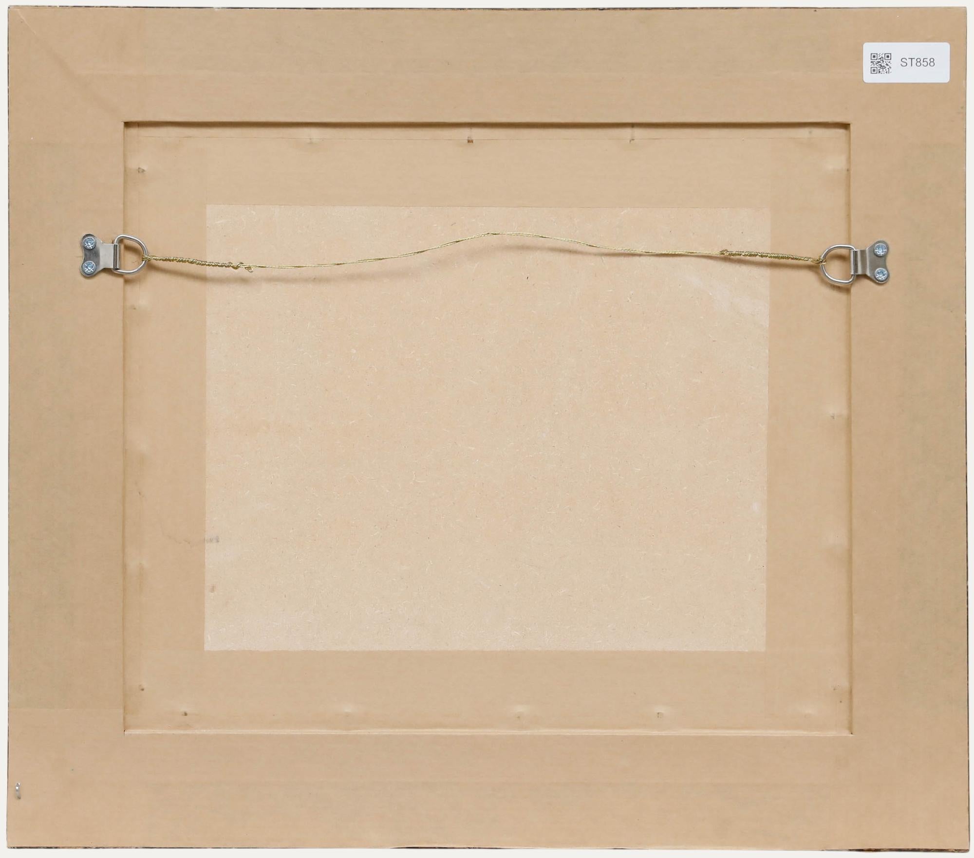 Julie Harris - 2004 Öl, Stillleben mit Sommerfrüchten I (Schwarz), Still-Life Painting, von Unknown