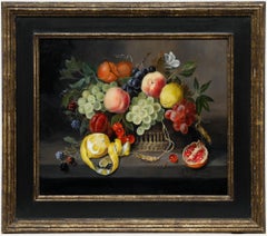 Julie Harris - 2004 Öl, Stillleben mit Sommerfrüchten I