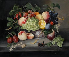 Julie Harris - 2004 Oil, Still Life with Summer Fruits II