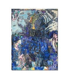 July Contemporary Abstract Acrylic Painting on Canvas by Vanessa Navarrete