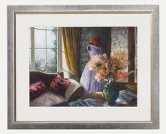 June Bevan (b.1927) - 20th Century Oil, Ballet Dress and Spotted Sun Hat