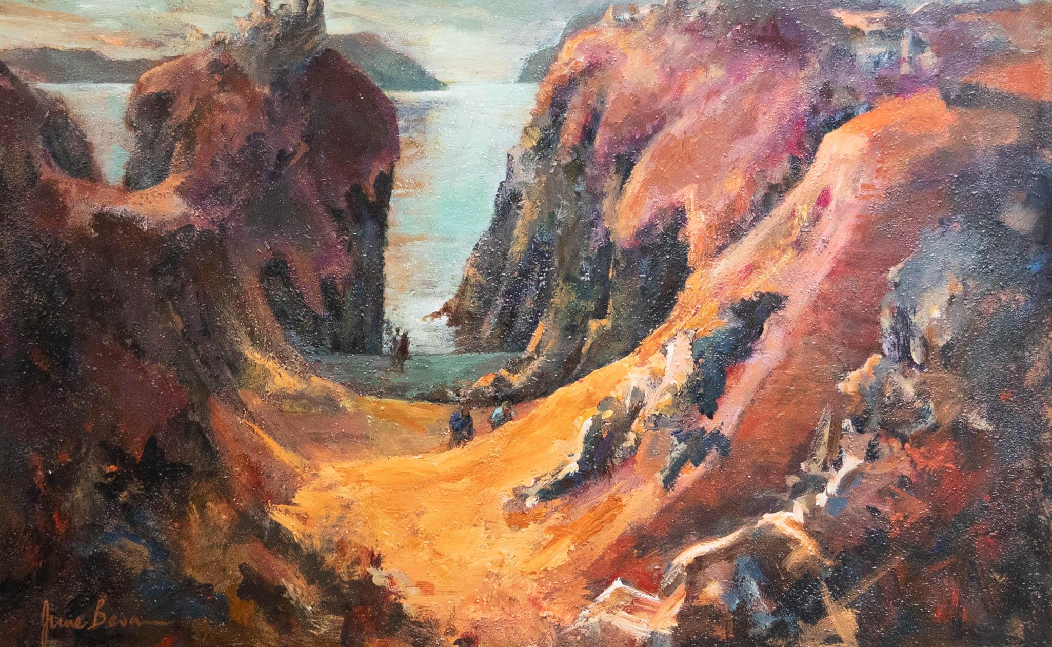 June Bevan (b.1927) - 20th Century Oil, Dunseverick - Painting by Unknown
