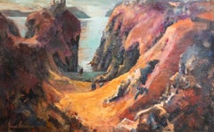 June Bevan (n.1927) - Siglo XX Óleo, Dunseverick