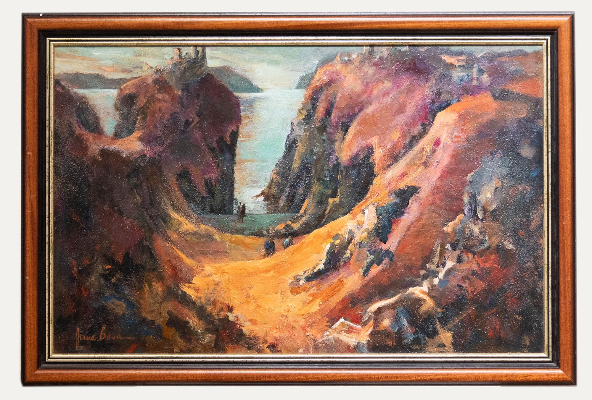 Unknown Figurative Painting - June Bevan (b.1927) - 20th Century Oil, Dunseverick