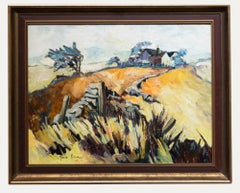 June Bevan (nata nel 1927) - Olio del 20° secolo, Il campo giallo