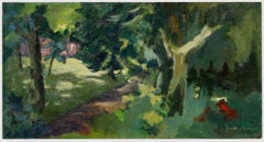 June Bevan (nata nel 1927) - Olio del XX secolo, Vista dalla finestra II