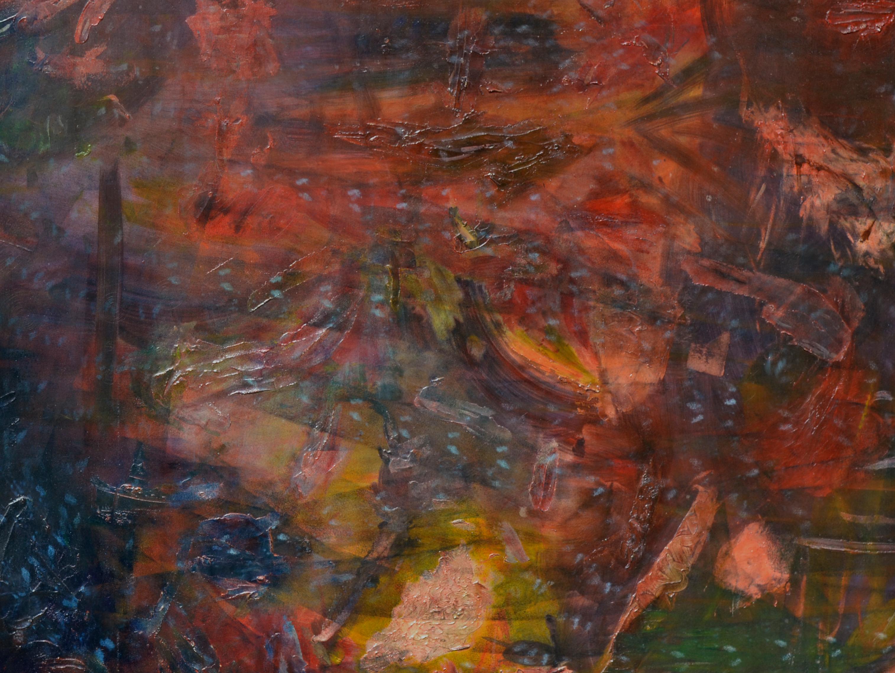 Dschungel-Nachte Abstrakt (Abstrakter Expressionismus), Painting, von Unknown