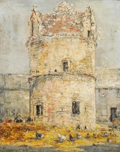 Justin Gabriel (1837-1923) - Late 19th Century Oil, Dovecote