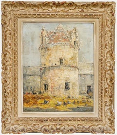 Justin Gabriel (1837-1923) - Late 19th Century Oil, Dovecote