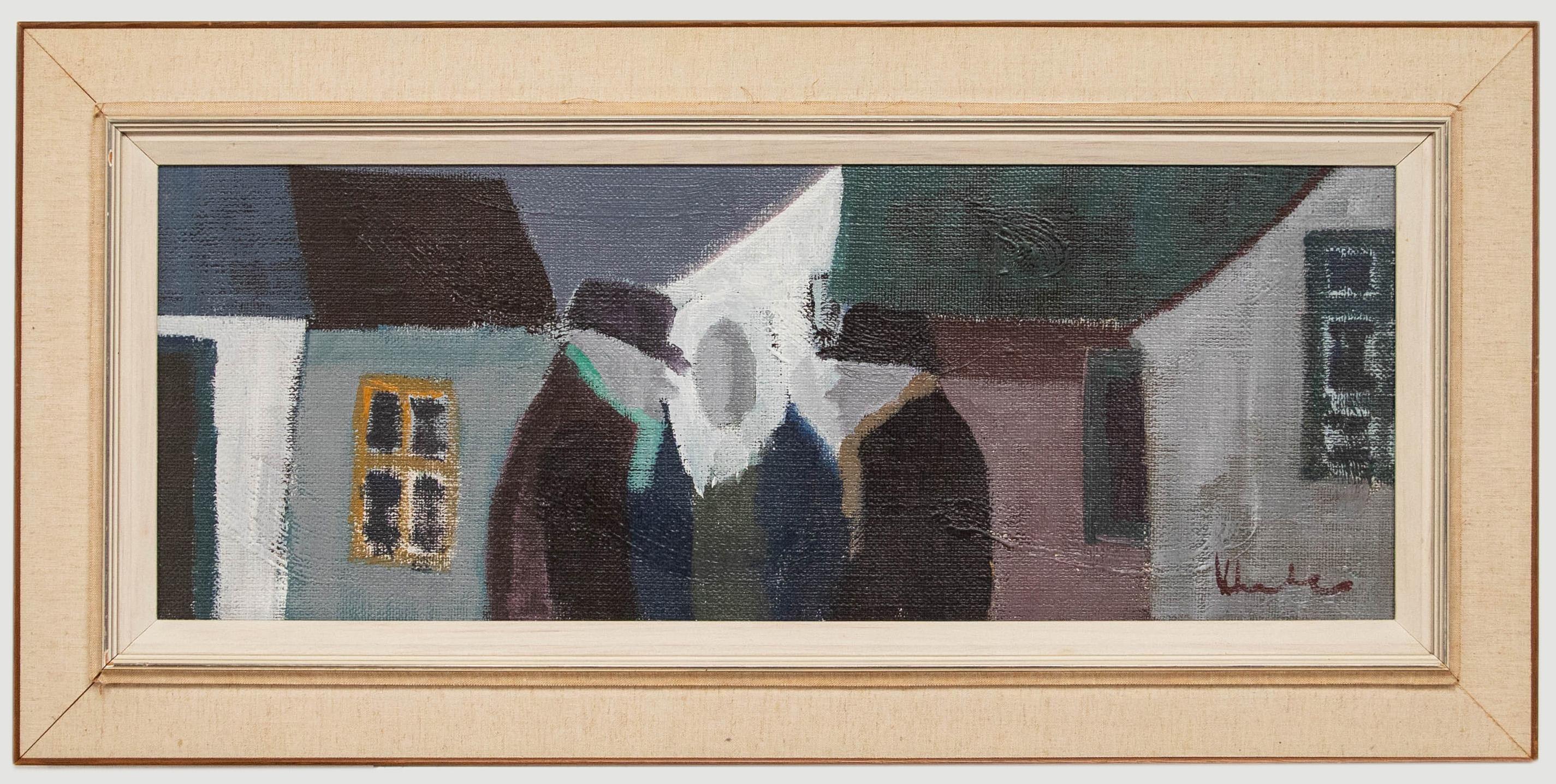 Kai Christensen (geb. 1927) - Schwedische Schule des 20. Jahrhunderts, Öl, Das öffentliche Treffen